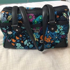 Vera Bradley Caroline Satchel with Leather Trim